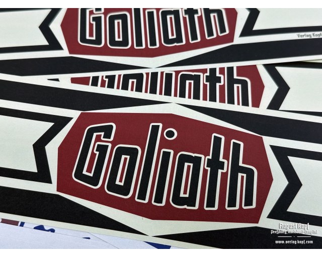 Toilettenpapier Goliath label set 10x
