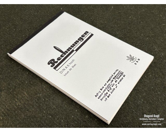 Rechnungen - 50 sheet invoice notepad