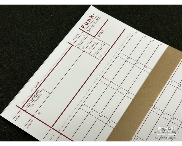 Funkspruch - message form 20pcs Red