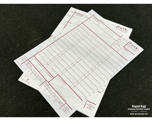 Funkspruch - message form 20pcs Red