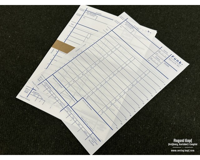 Funkspruch - message form 20pcs Blue