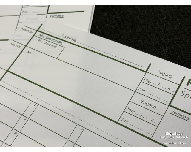 Funkspruch - message form 20pcs Green