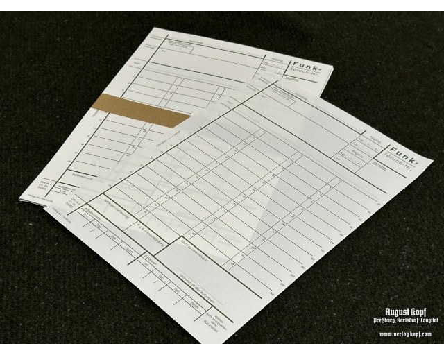 Funkspruch - message form 20pcs Green