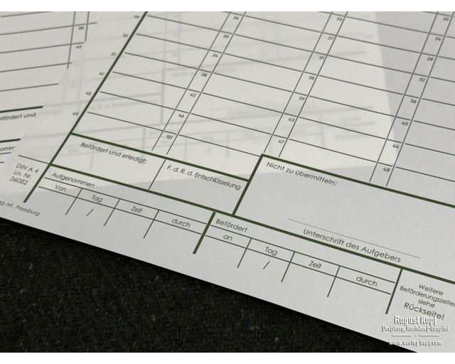 Funkspruch - message form 20pcs Green