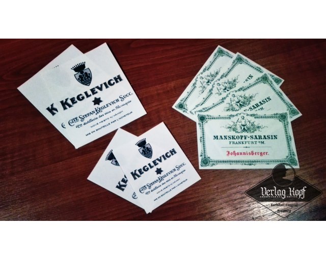 WW1 Wine Labels set.1