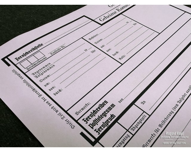 Secret commands - forms 10x A4