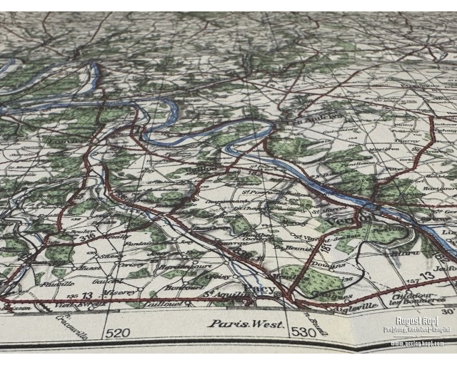 Sonderausgabe Heereskarte Rouen