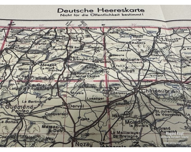 Sonderausgabe Heereskarte Nantes
