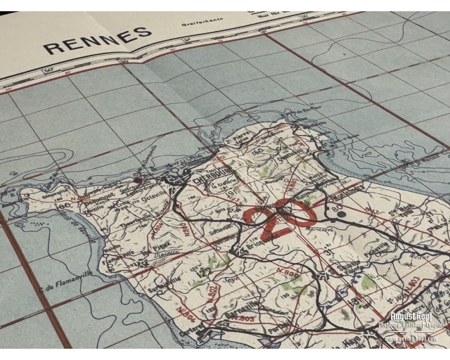 Sonderausgabe Heereskarte Rennes - Normandy