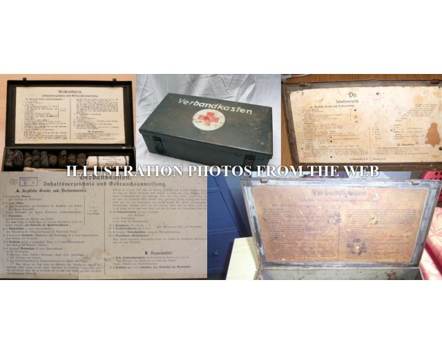 Verbandkasten inhalt inner label 1939