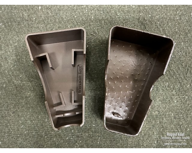 Empty protective box for shaving kit