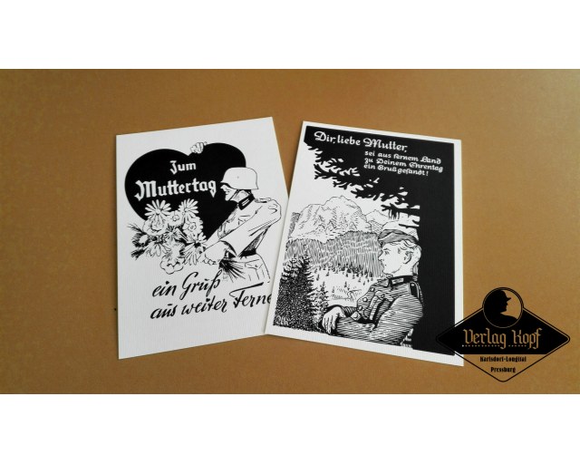 German Postcards set #3 Muttertag (2 pcs.)