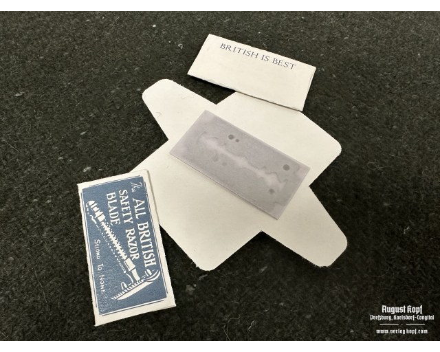 British Razor blades 3pcs type 2