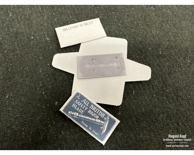 British Razor blades 3pcs type 2