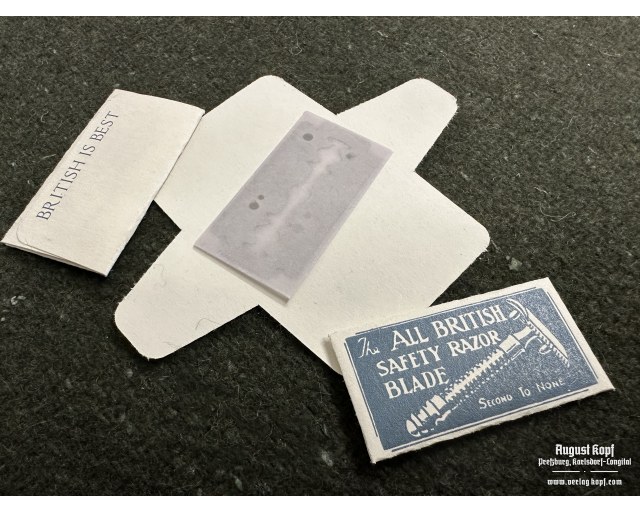 British Razor blades 3pcs type 2