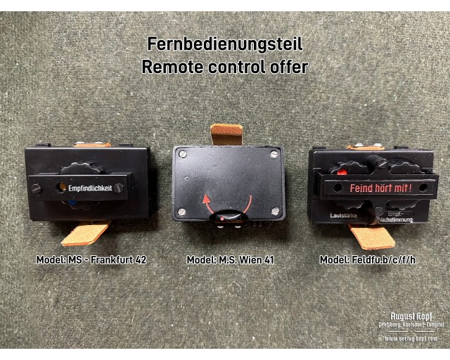 Fernbedienungsteil repro - MS Wien 41