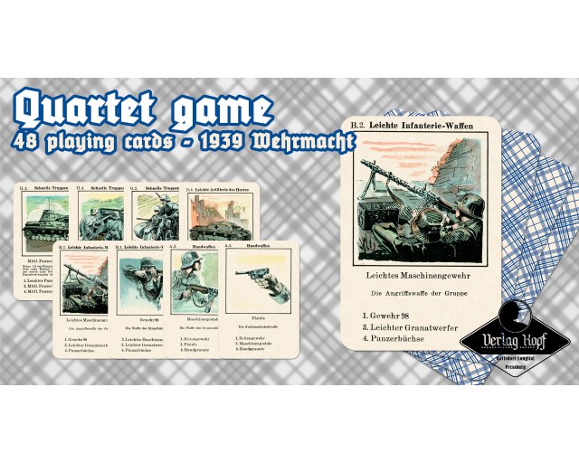 Kartenspiel Quartett - Wehrmacht 1939