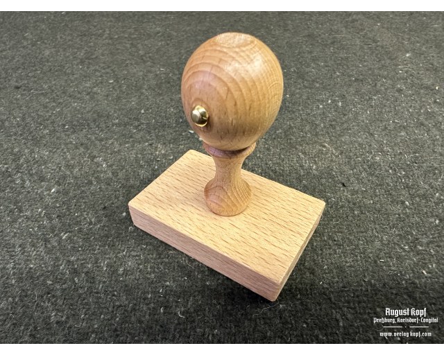 Stamp wooden handle - rectangle 40x60mm