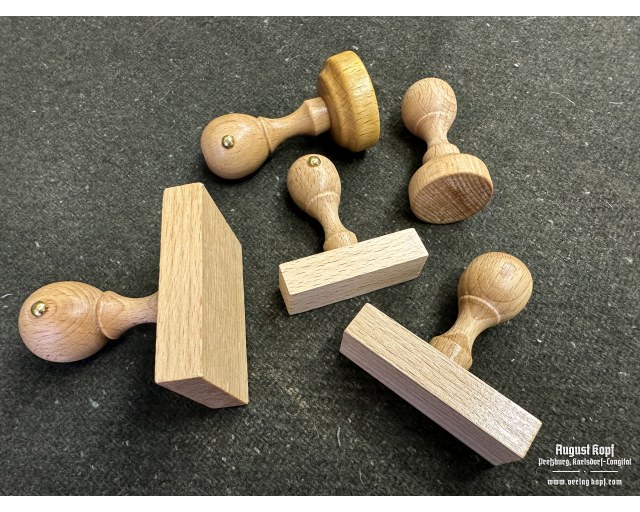 Stamp wooden handle - round 30mm