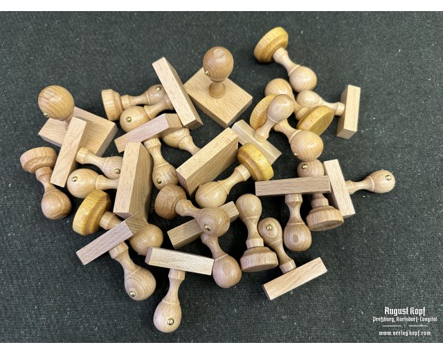 Stamp wooden handle - round 30mm