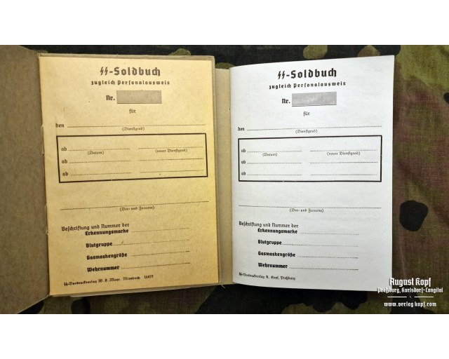 Soldbuch SS - Museum quality