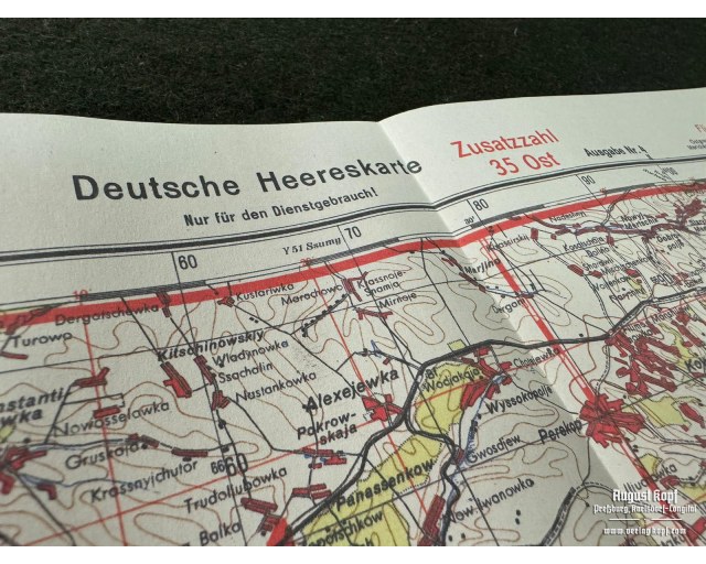 Deutsche Heereskarte Charkow Fliegerausgabe