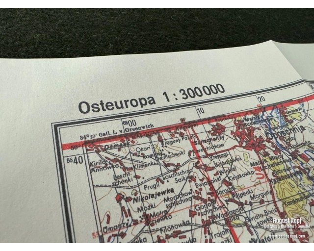 Deutsche Heereskarte Charkow Fliegerausgabe
