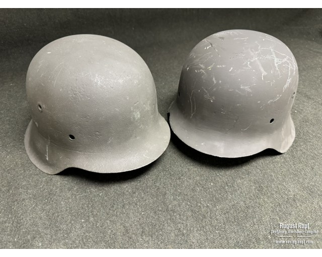 2x German M42 Helmets