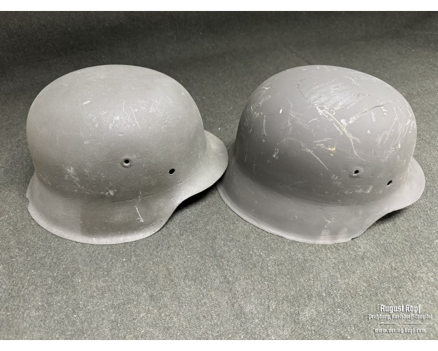 2x German M42 Helmets