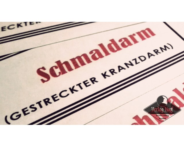 Schmaldarm sausages labels 5pcs
