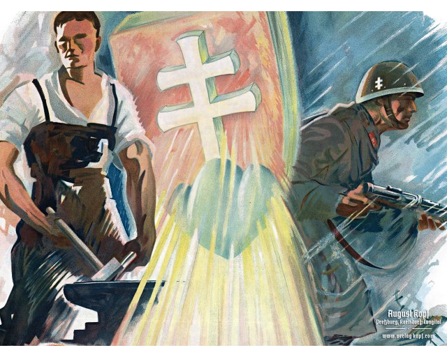 Poster 42x30cm Brave work and struggle