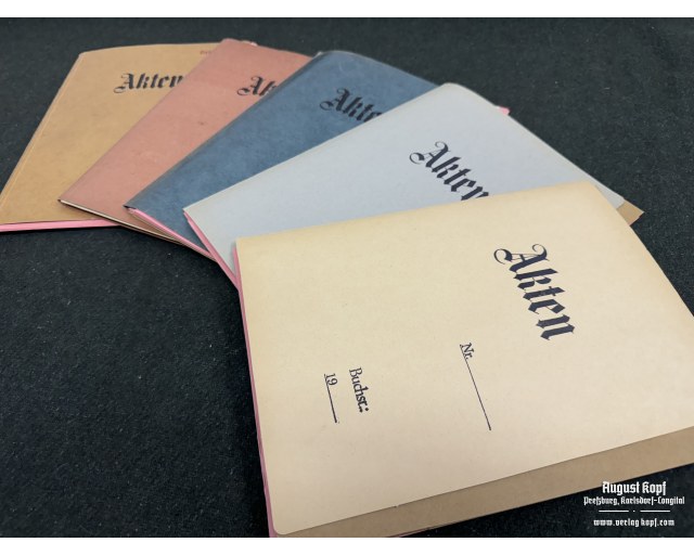 Cardboard folder Akten set