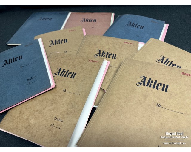 Cardboard folder Akten set