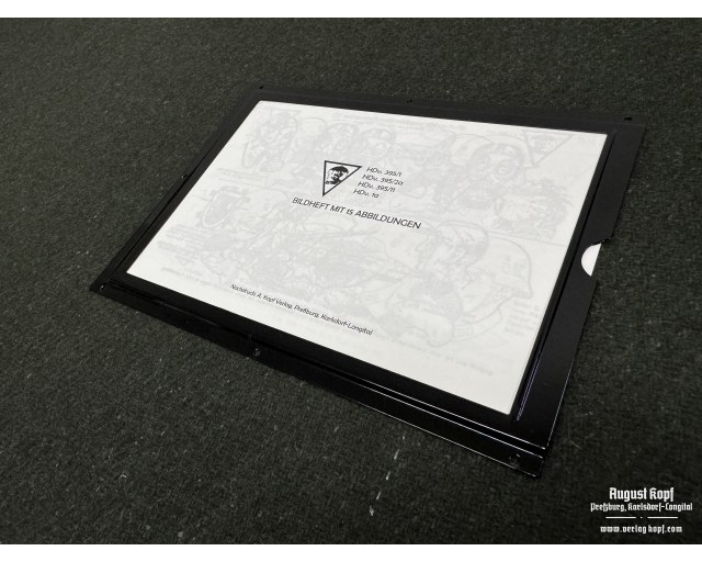 German box label frame A5