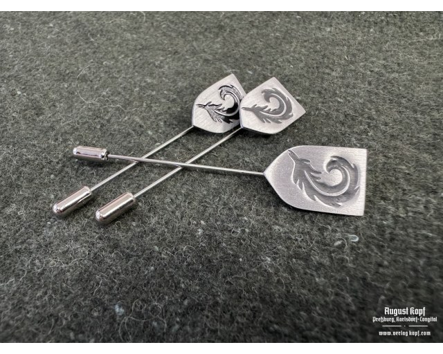 97. Jäger Division cap pin metal repro