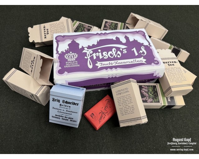Box for Frucht Karamellen candies sweet empty