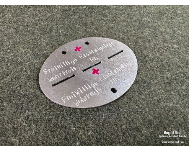 Erkennungsmarke - Freiwillige Krankenpflege prestamped