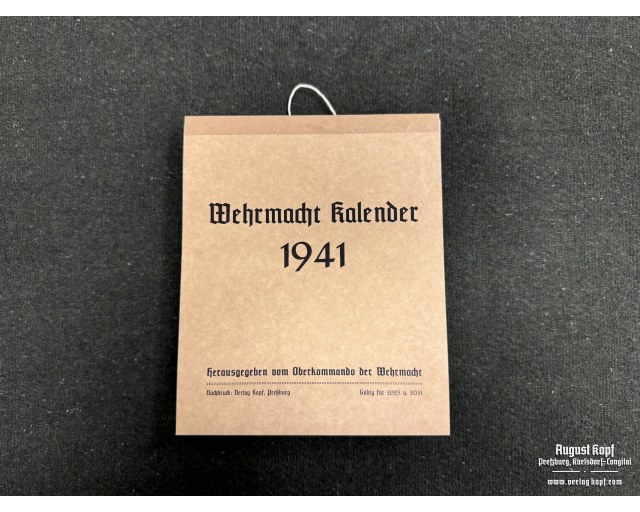 WH 1941 Kalender (same as 2025)