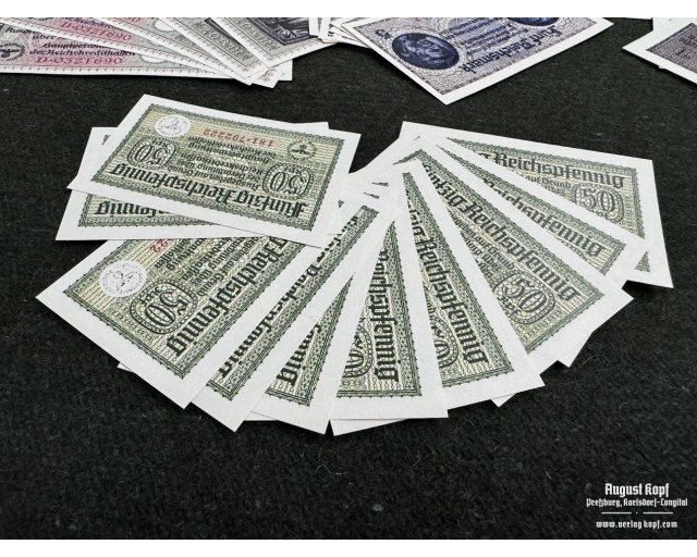 Banknote German 1930-40 money repro set