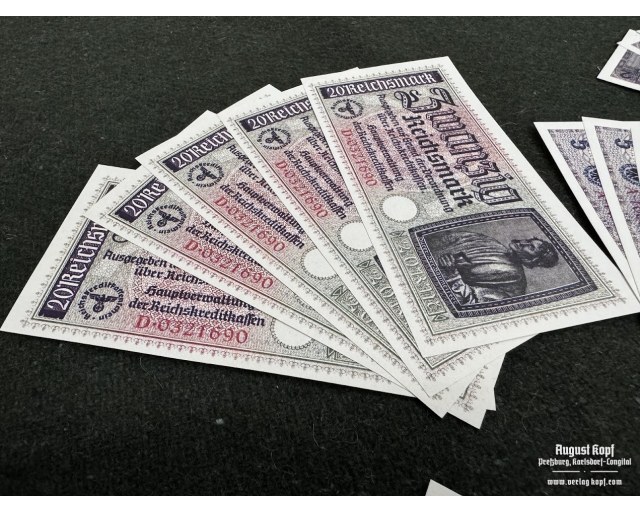 Banknote German 1930-40 money repro set
