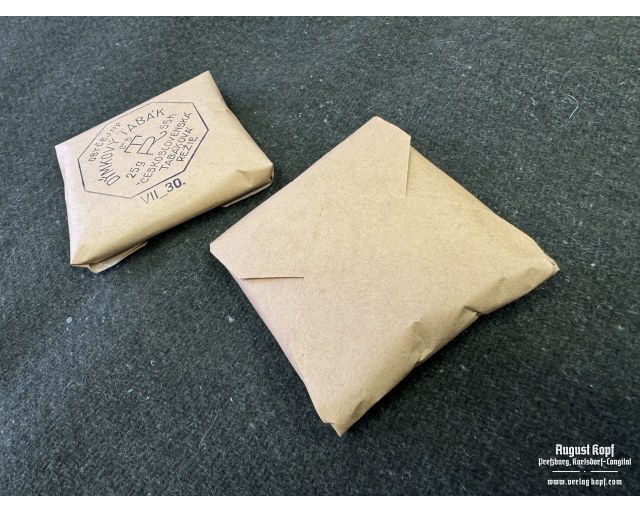 Tobbacco dummy package Czech 1930