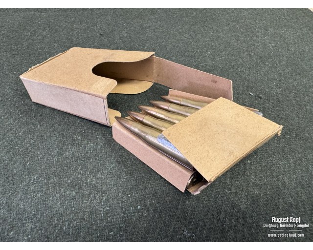 Empty Mannlicher 8mm M. 30 ammo box