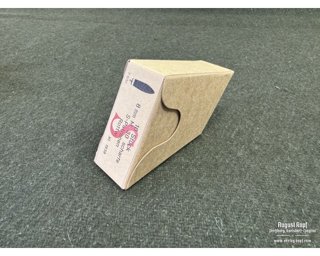 Empty Mannlicher 8mm M. 30 ammo box