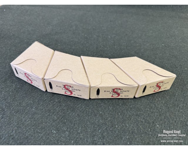 Empty Mannlicher 8mm M. 30 ammo box