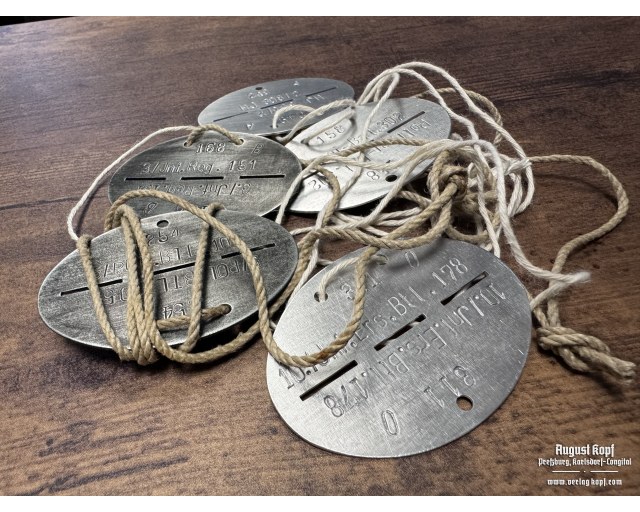 Erkennungsmarke service - dog tag stamping