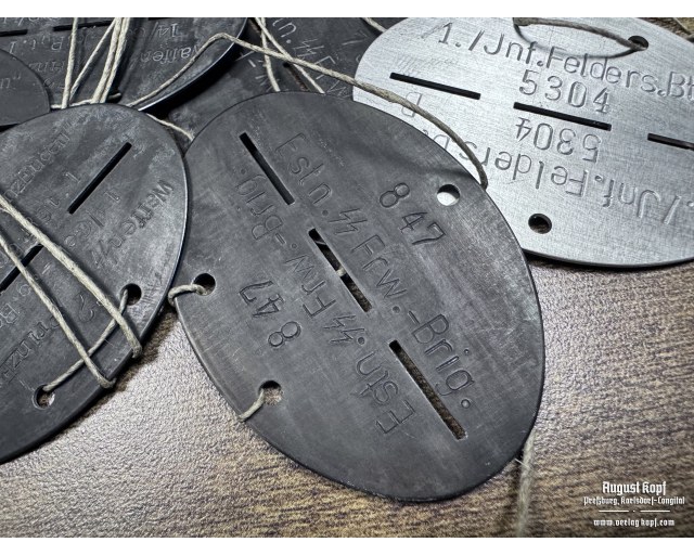 Erkennungsmarke service - dog tag stamping