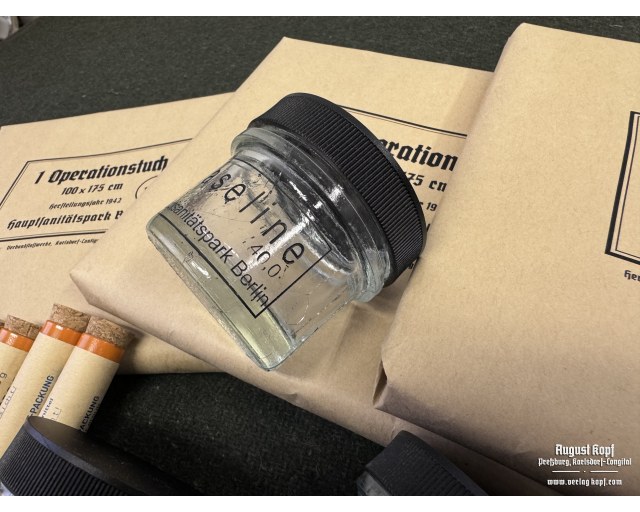 Vaseline glass container