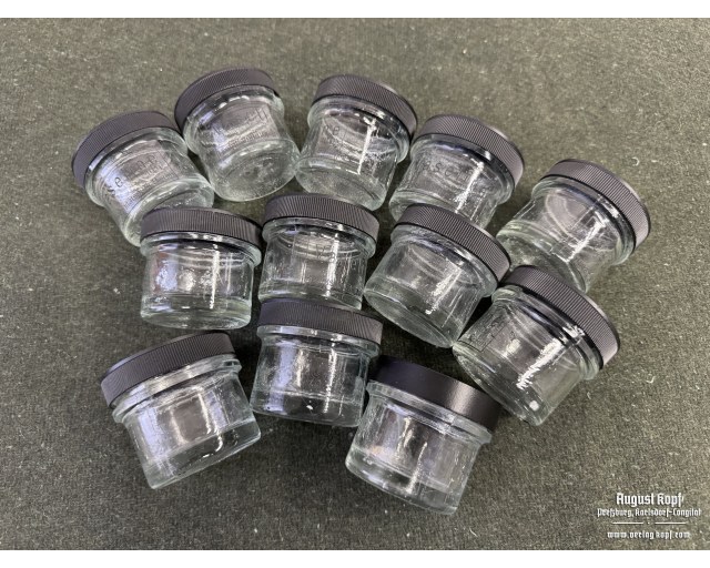 Vaseline glass container