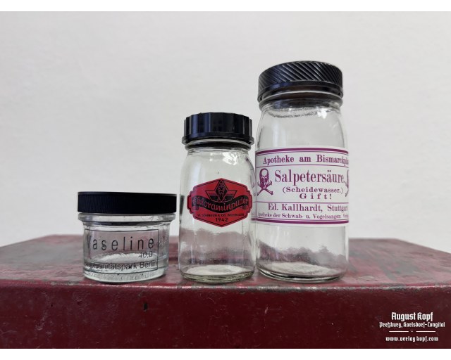 Vaseline glass container