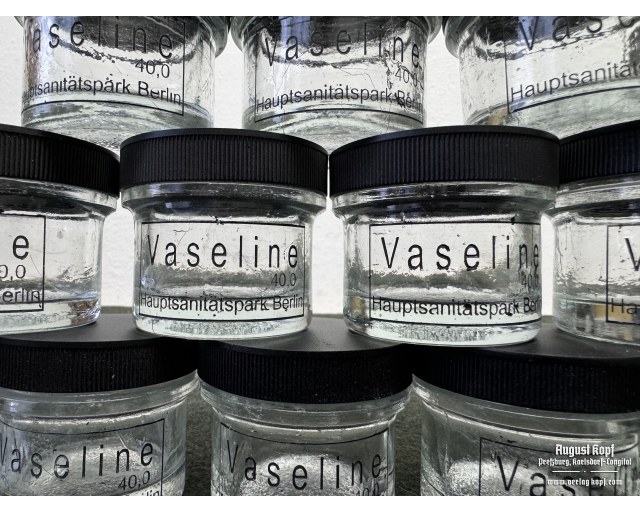 Vaseline glass container